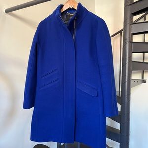 J Crew blue warm wool coat